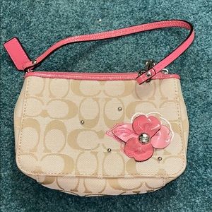 Coach Flower Wristlet